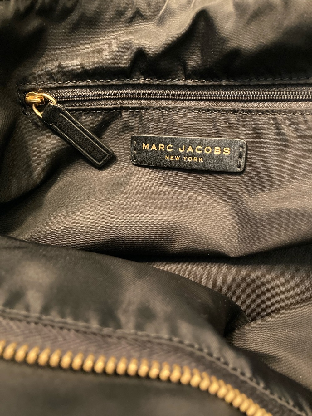Marc Jacobs Black Nylon Tote Bag with Logo - Picture 8 of 16